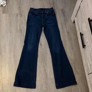 7 For All Mankind Dark Blue Boot Cut Jeans
